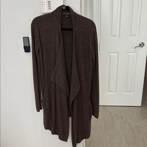 Barefoot Dreams Chocolate Open Front Cardigan
